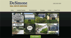 Desktop Screenshot of desimonerentals.com