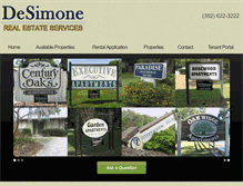 Tablet Screenshot of desimonerentals.com